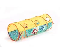LUDI - Play Tunnel - From 2 Years - Jungle Theme - Lightweight and Foldable - Indoor and Outdoor Use - Develops motor skills - 42x120cm