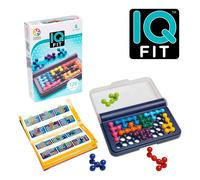 SmartGames | IQ Fit | Logic Puzzle Game | 120 Challenges | Single Player Brain Teaser | for Ages 6+ | Multilingual Version