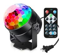 Luditek Sound Activated Party Lights with Remote Control Dj Lighting RBG Disco Ball Strobe Lamp 7 Modes Stage Par Light for Home Room Dance Parties Birthday DJ Bar Karaoke Xmas Wedding Show Club Pub