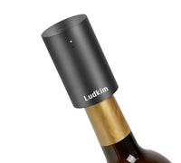 Ludkim Electric Wine Stopper, Mini Automatic Wine Saver Vacuum Pump for Keepping Wine Fresh, Rechargable Wine Sealer and Preserver for Wine Bottles, VS06U