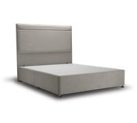 Ludlow Bed Vanilla - Single / Electric Ottoman / Chrome