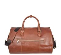 Ludlow Brown Real Leather Garment Suit Carrier 2-in-1 Holdall Duffel Bag House of Leather Tan Large