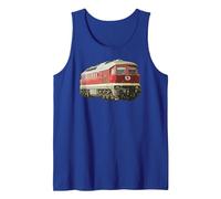 Ludmilla Diesel-Locomotive East German BR 132 BR 232 Tank Top, Men, Royal Blue, Small