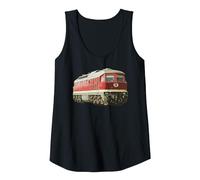 Ludmilla Diesel-Locomotive East German BR 132 BR 232 Tank Top, Women, Black, Large