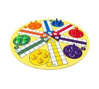 Ludo Board Game Large Size Interactive Fun (Height 23mm Diameter 16mm) | Engaging gameplay for families, Safe rubber and cloth materials, Ideal for gatherings, Comfortable piece size