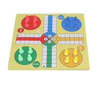Ludo Chess Set, Learning Playing Game FoldingUp Board Game Pad Family Ludo with 16 Chess Pieces 1 Dice for Kids Adults Play