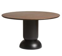 Ludo Dining Table Ø 130 cm Woud Walnut / black - 5712800031225