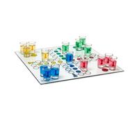 Ludo drinking board game 30 cm 16 Glasses Ludo Shot Glass Game Glass Dice Game
