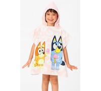 Ludo Studio Bluey Kids Hooded Poncho Towel - Official Character Bath Beach Swim Cover Up for Boys & Girls - Soft & Absorbent Hooded Towel Poncho - One Size Fits Ages 2-6 Years - Childrens Ponchos