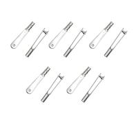 Ludom 10 Pcs Metal Clevis Quick Link, M2 Thread Steel Clevis Self Locking Clip, for RC Helicopters, Cars, and Airplanes