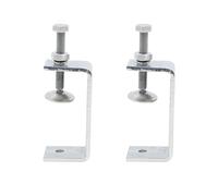 Ludom 2Pcs 75 Mm C Clamp Stainless Steel C Clamps Screw 43-68mm Adjustable Jaw Openings Carrier Clamp Fixing Pliers Table for Woodwork Welding