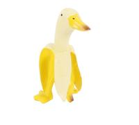 Ludom Banana Duck Statue, Ducks Sculpture Garden Creative Garden Decoration Cute Banana Duck Funny Figures for Desktop Home Decoration