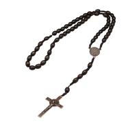 Ludom Catholic Rosary Beads (Coffee) - Unisex for Men & Women, Ideal for Communion, Baptism, Mass & Bible Prayers