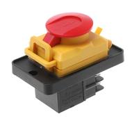 Ludom Common Push Button Control KJD12 12A 220V 4-Pin Lightweight Plastic for Wood Workshop Push Button Switches