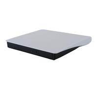 Ludom External CD DVD +/-RW Drive, USB 3.0 & USB-C Portable CD & DVD ROM Burner Player for Laptop and Desktop (White)