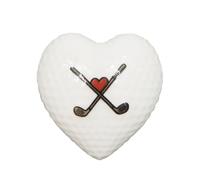 Ludom Golf Pocket Hug, Heart Shaped Golf Ball Marker with Inspirational Message Card, Motivational Present for Men Women Golfers, Good Luck Support Gifts