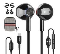 Ludos NOVA Air Tube Headphones - EMF & Anti Radiation Wired Earbuds, 5 Years Warranty with Remote Driver Chamber, Noise-Free Mic - Zero EMF Headphones for Work, Travel, Study - Radiation Audio