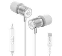 Ludos ULTRA USB C Headphones for iPhone 16 15 Pro Max Plus iPad Pro, 5 Years Warranty, Magnetic USB-C Earbuds for Samsung Galaxy S24 S23 Ultra S22 S21 FE S20 A55 A54 A53, USB Type C Earphones - White