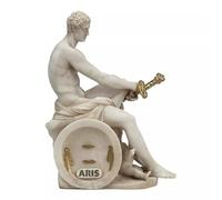 Ludovisi Ares and Eros God Mars Greek Statue Sculpture Cast Marble Grey 6.30 in