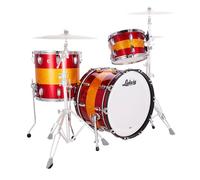 Ludwig Classic Maple 22" Fab 3pc Shell Pack Triband Red/Gold/Red Sparkle