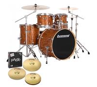 Ludwig Evolution 22 5pc Drum Kit w/Cymbals Cherry