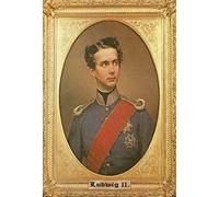 Ludwig II König von Bayern King Bavaria Painting 1 Nostalgic Domed Strong Metal Tin Pub Sign 7.87" x 11.81" x 0.39" Inches