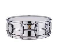 Ludwig LM400 Smooth Chrome Plated Aluminum 5 x 14 Inches Snare Drum with Imperial Lugs and Supra-Phonic Strainer
