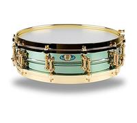 Ludwig LW0414CP 4 X 14 Inches Carl Palmer VENUS Signature Green Brass Snare Drum