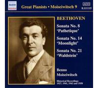Ludwig van Beethov Piano Sonatas Nos. 8, 14 and 21 (Moiseiwitsc (CD) (US IMPORT)