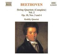 BEETHOVEN: STRING QUARTETS, OP. 18, NOS. 3 & 4 NEW CD