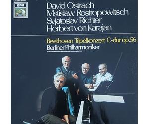 Ludwig van Beethoven - Berliner Philharmoniker , David Oistrach , Mstislav Rostropovich , Sviatoslav Richter , Herbert von Karajan - Tripelkonzert C-Dur Op.56 - Die Stimme Seines Herrn - 1C 065-02 042, Electrola - 1C 065-02 042