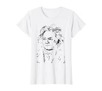 Ludwig Van Beethoven Composer Classical Music Pianist Art Value Graphic T-Shirt, Women, White, L