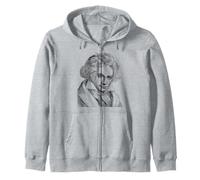 Ludwig Van Beethoven Composer Classical Music Pianist Art Zip Hoodie