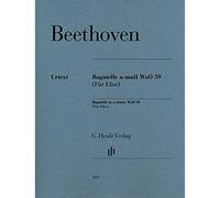 LUDWIG VAN BEETHOVEN : LETTRE A ELISE FUR ELISE BAGATELLE A-MOLL WOO 59: Instrumentation: Piano solo