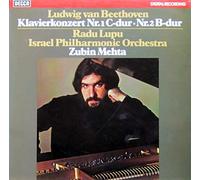 Ludwig van Beethoven , Radu Lupu , Israel Philharmonic Orchestra , Zubin Mehta - Klavierkonzert Nr. 1 C-dur, Nr. 2 B-dur - Decca - 6.42602 AZ