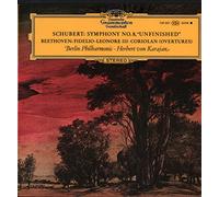 Ludwig van Beethoven - Schubert, Beethoven, Berlin Philharmonic, Herbert von Karajan: Symphony No. 8 "Unfinished", Fidelio - Leonore III - Coriolan (Overtures)