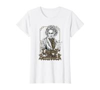Ludwig Van Beethoven Value Graphic T-Shirt, Women, White, S