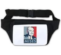 Ludwig von Mises Austrian Economist Pop Art Poster Waist Bag Fanny Pack White