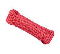 Lueao Cqinju-Jute Twine DIY Craft Handmade Decoration Pet Scratching 20M, 6mm Wide Color Jute Rope Duty Twine Hemp Cord Macrame String, Durable Packing String (Color : Red)