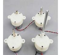Lueao Cqinju-Motor DC 3-9V 2.5-11RPM Slow Speed Mini Micro Geared Motor High Torque Small Mute Plastic Reduction Gearbox Reverse, high transmission efficiency (Speed(RPM) : Item 3)