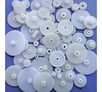Lueao Cqinju-Motor Plastic 0.5 DC Micro Motor Toys Module Gears DIY Combination Parts, 58pcs/pack, high transmission efficiency