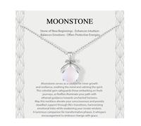 Lueaurra Gifts for Woman Birthday Gifts Woman Firefly Moonstone Necklace Original Idea Gift Teenage Girl Friendship Necklace for Daughter Mum Sister Best Friend