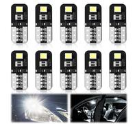 Lueden 10PCS T10 W5W LED Bulbs 2SMD 2835 Wedge Bulb 12V Canbus Error Free Super Bright 6500K Xenon White for Car Interior Dome Map Side Marker Door Courtesy License Number Plate Lights