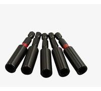 Lueden 60mm Magnetic Drill Bit Holder 6 Pcs, S2 Alloy Steel 1/4 Hex Shank Bit Holder for Impact Driver Strong Magnetic Screwdriver Bit Extension for Industrial Household Tools