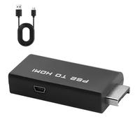 Lueden PS2 to HDMI Converter HDMI Adapter for PlayStation 2 PS2 HDMI Converter with 3.5mm Audio Output for HDTV Monitor Plug & Play Cable Compatible with PlayStation 2 Consoles Clear Video & Audio