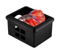 Lueear Aquarium Floating Betta - Floating Betta out Feeding Cave,Small Aquariums Cave Decor Breeding Box with Window for Restaurant Hotel Dorm Apartment Offices Living Room