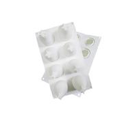 Lueear Cupcake Baking Mold | 8-Cavities Pear Shape Mousse Cake Mould,Silicone Dessert Molds for Chocolate Pastry Truffle Pudding Jelly Cheesecake