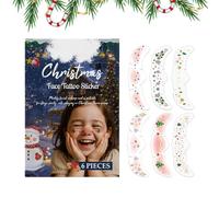 Lueear Face Glitter Freckles Patches | Christmas Face Makeup Decal - Temporary Speckles Tapes for Teens Ladies Women Photography Dance Stage Performance Themed Event Costume Parties