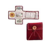 Lueear Handcrafted Pocket Devotional,Spiritual Devotional Guide - Handcrafted Foldable Prayer Book for Daily Communion, Baptism, Companion