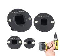 Lueear Socket Adapter Set,Drive Ratchet Adapter Set - Tools Accessory Drive Extension 4 Piece for Nut Wrench Drill Tight Spaces